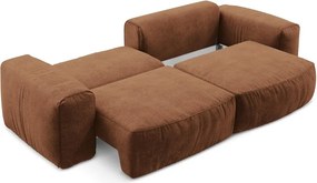 Теракотен шенилов сгъваем диван 275 cm Kuki – Makamii