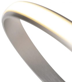 Дизайнерски висящ аплик стомана димируем с LED - Viola Due