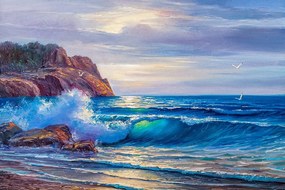 Самозалепващ тапет – Сутрин на морето