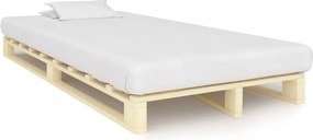 285236 vidaXL Палетна рамка за легло, бор масив, 120х200 см