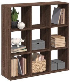 858045 vidaXL Разделител за стая / библиотека, кафяв дъб, 102x29x103,5 см