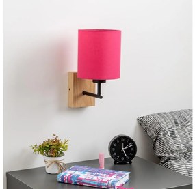 Brilagi - Аплик NUBILA WOOD 1xE27/25W/230V дъб/розов