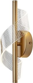 Rabalux Zofrael, аплик, златиста метална лампа с прозрачен акрилен абажур, 6W, с абажур: 550, без 900, 3000 - 71415