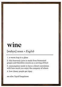 Плакат 50x70 cm Wine - Wallity