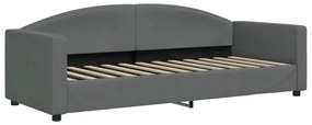 354107 vidaXL Кушетка, тъмносива, 80x200 см, плат