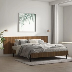 816981 vidaXL Стенна табла за легло Кафяв дъб 240x1,5x80 см инженерно дърво