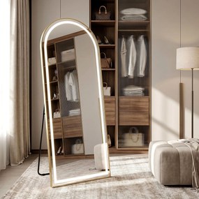 Огледало LED Orbit 50x160cm Brush Gold