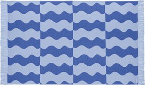 Синя памучна плажна кърпа 100x160 cm Nugo – noo.ma