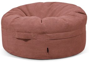 Пуф от рипсено кадифе в тухлен цвят Roll 105 – SLOWDOWN