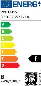 LED крушка PHILIPS, 7.5W, 806LM, E27, 3000К