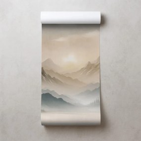 Тапет – Мъглива планинска панорама