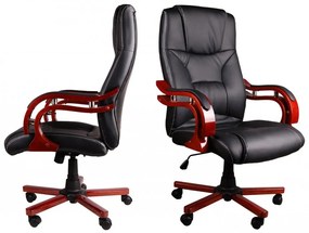 Черен масажен стол на колела с дистанционно управление BSL004M