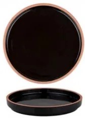 Horecano - Порцеланова чиния 22см HELLA-BLACK-(HC-56437)