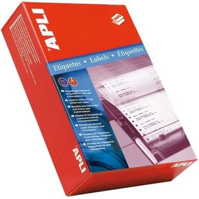Лепила/етикети Apli Матричен принтер 500 Листи 88,9 x 23,3 mm Бял