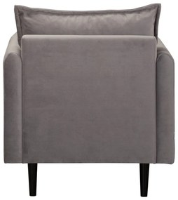 Сиво кадифено кресло Juli – Ropez