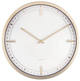Бял стенен часовник Dots, ø 42 cm Dots &amp; Batons - Karlsson