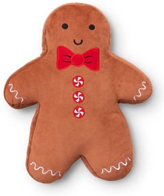 Кадифена декоративна възглавница с коледен мотив 28x37 cm Gingerbread – Catherine Lansfield