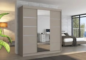 Гардероб Varus 200 Sliding-сиво-бежово
