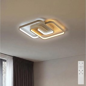 BRILAGI - LED димируемо таванно осветително тяло VELO LED/64W/230V 48x48 cm бежово + дистанционно управление