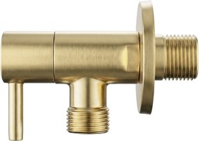 Ъглов вентил 1/2" x 3/8" Brush Gold
