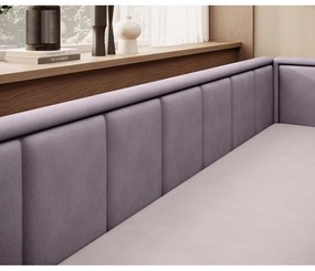 Розов шенилов сгъваем/с място за съхранение диван 214 cm Fulgeo – ELTAP