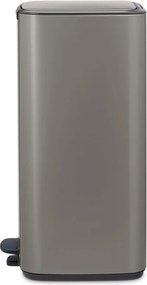 Кош за боклук Brabantia Bo Pedal 1010129, 30 л, Леко затваряне, Противоплъзгаща основа, Сив