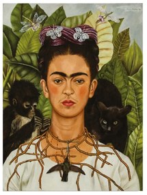 Репродукция на стена върху платно Frida Kahlo, 30 x 40 cm - Wallity