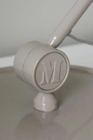 Сиво-бежова подова лампа с метален абажур (височина 130 cm) Tilt – Markslöjd