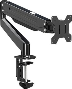 Стойка за монитор Esperanza ERW019, 17"-27", За 1 монитор, Пружинен механизъм, VESA 75/100 mm, До 6 кг, Черен