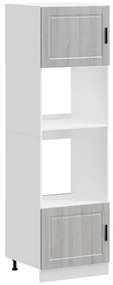 3315057 vidaXL Шкафове за фурна 2 бр Porto, сив сонома, инженерна дървесина