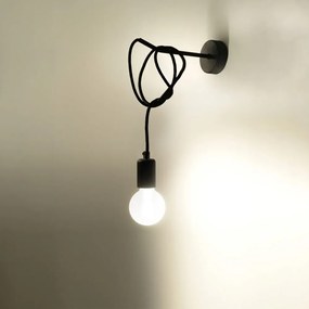 Черна стенна лампа Spider – Nice Lamps