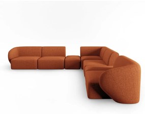 Оранжев променлив ъглов диван Shane - Micadoni Home