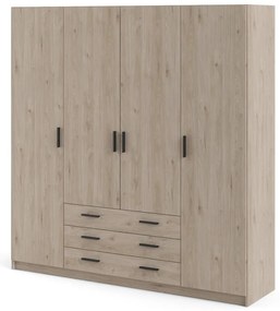 Гардероб от декор от дъб естествен 196x200 cm Sprint – Tvilum