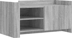 848365 vidaXL Кафе маса, сив сонома, 100x50x50 см, инженерно дърво