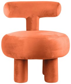Оранжево кадифено кресло Abrazo – Leitmotiv