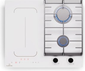 Klarstein MultiChef 4, индукционен и газов готварски плот, 4 зони за готвене, 2 газови горелки, 2 индукционни котлона, FlexZone