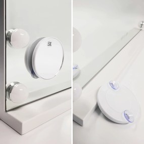 Огледало LED HOLLYWOOD White 80x60