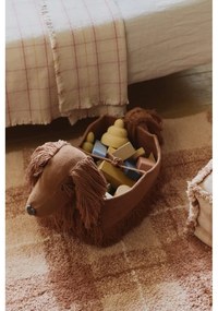 Светлорозово памучно детско покривало за легло 140x200 cm Tartan Rose – Lorena Canals