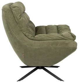 Зелено кадифено кресло Vince - Dutchbone