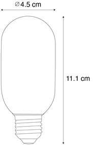Комплект от 5 E27 Димируема LED златна T45 4W 300 lm 2200K