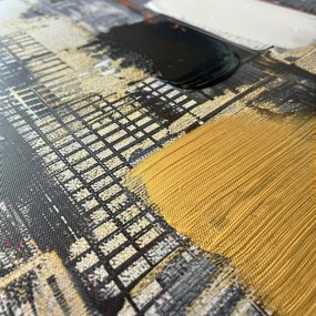 Картина с ръчно изрисувани елементи 70x100 cm Cityscape – Styler