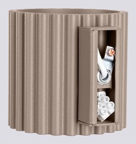 Кафяво-сива стенна лампа ø 10 cm Zora – Sollux