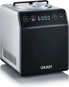 Машина за сладолед 2в1 Graef IM706, 180W, 2 л, 4 програми, От -18C до -35C, Сензорен дисплей, Черен