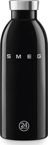 Термо бутилка SMEG Clima 50's Style WBF01BL, 500 мл, Херметично затваряне, Двустенна, Неръждаема стомана 18/8, Черен