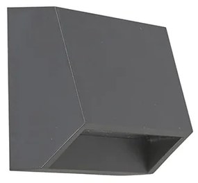 Модерна външна стенна лампа тъмно сива с LED IP54 - Sandstone 1