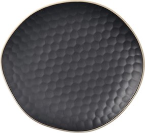 Черна глинена чиния за сервиране Tea Time – Orion