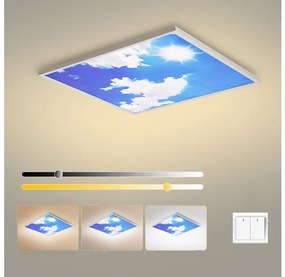 Brilagi - LED таванно осветително тяло SLIMFRAME LED/58W/230V 60x60 cm сребристо/синьо