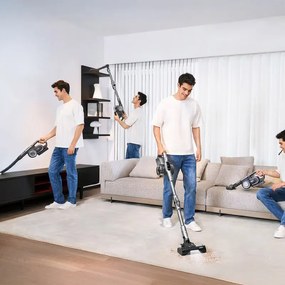 Вертикална прахосмукачка Jimmy H11 Pro, 600W, 260 AW, 0.6 л, Сензор за прах, Сгъваема, Автономност 90 минути, LED дисплей, Черен/Сив