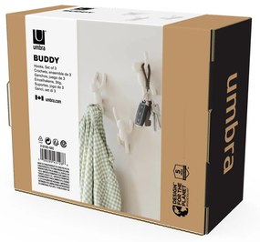 Пластмасови куки за стена в комплект от 3 броя Buddy - Umbra