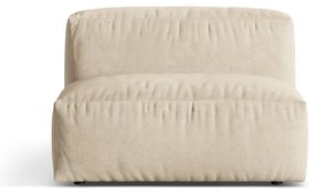 Бежов кадифен модул за диван (среден модул) Martina – Micadoni